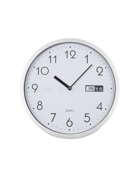 Silver Wall Clock